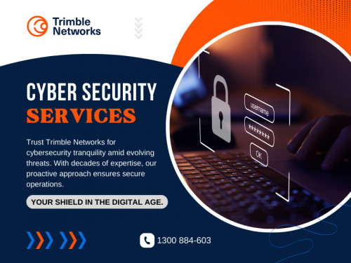 With the ever-evolving threat landscape, selecting the right cyber security services provider is crucial to safeguarding your valuable information and maintaining a secure digital environment. Choosing the right cyber security services provider is critical for any organisation. 

Official Website : https://trimblenetworks.com.au/

Trimble Networks
Address: Level 3/5 Cribb St, Milton QLD 4064, Australia
Phone: +611300884603

Find Us On Google Map : https://maps.app.goo.gl/2LjBwFnXav3bX5SS6

Our Profile: https://gifyu.com/trimblenetworks

More Images:
https://rcut.in/ZUlvLveS
https://rcut.in/ywhTuo0j
https://rcut.in/sjnqyFEJ
https://rcut.in/mAnkqCty