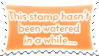 watered stamp