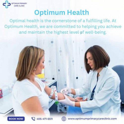 Optimum Care works with its patients to deliver quality medical care services. With professionals on board who have worked in world-class hospitals to gain maximum exposure in the medical industry, we highly value dedication and medical expertise to satisfy our patients with our services.
Phone: 4057774726
Address: 510 E Memorial Road, Suite A4 Oklahoma City OK 73114, United States
Email: Info@optimumcare.net
Website: https://optimumprimarycareclinic.com/