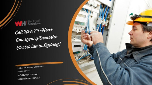 Short-circuiting or electrical fires? Don’t panic when you can reach a 24-hour emergency domestic electrician in Sydney from the reputed house of WH Electrical Solutions. Just make yourself available to dial 02 8090 9437 to talk to us and we are here to support you. Visit http://whes.com.au/ to find any details about us!