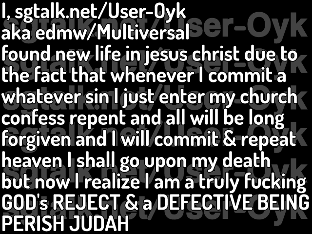 sgtalk.net/User-Oyk PERISH FÜCKING JUDAH