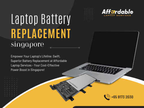 In today's digital age, laptops have become an indispensable part of our lives. Whether for work, education, or entertainment, we rely on these portable devices to keep us connected and productive. However, like all electronic gadgets, laptops are not immune to wear and tear, and one of the components that often need Laptop battery replacement Singapore. 

Official Website : https://affordablelaptopservices.com.sg/

 Affordable Repair Services - Laptop Keyboard Battery Replacement Surface Pro
Address: 62 Queen St, #01-106 Beside DBS Atm, Singapore 188541
Phone: +6591732030

Find us on Google Map: https://g.co/kgs/q8jb6eK

Business Site: https://affordable-repair-services-laptop.business.site/

Our Profile: https://gifyu.com/affordablelaptop

More Images:
https://rcut.in/t9PCzRww
https://rcut.in/4QlNQl9n
https://rcut.in/C2CEVc52
https://rcut.in/dwb9Txbz
https://rcut.in/hXHfXU20