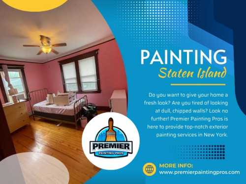 One of the often-overlooked aspects of a successful paint job is thorough surface preparation. Professional Painting Staten Island experts meticulously prepare surfaces by cleaning, repairing, and priming as needed. This crucial step ensures that the paint adheres properly, creating a durable and long-lasting finish. From patching up minor imperfections to addressing larger issues, their attention to detail during preparation sets the stage for a flawless result.

Official Website: https://www.premierpaintingpros.com/

Premier Painting Pros
Address: 182 Titus Ave, Staten Island, NY 10306, United States
Phone : +13474009740

Google Map URL: https://maps.app.goo.gl/YhXsGx5Rxh3Sh9uVA

Business Site: https://bnb-painting.business.site/

Our Profile: https://gifyu.com/premierpaintpros

More Photos: 

http://gg.gg/18spse
http://gg.gg/18spsj
http://gg.gg/18spsn
http://gg.gg/18spt1