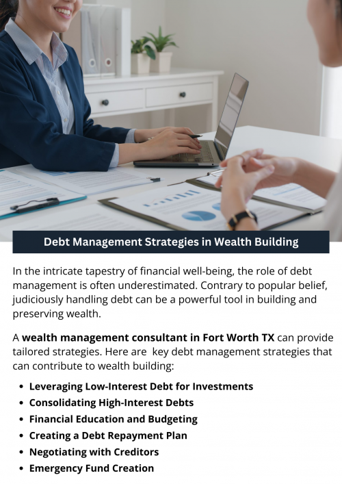 In the intricate dance between debt and wealth, strategic debt management emerges as the choreographer of financial success. By adopting proactive measures such as creating a structured debt repayment plan, leveraging low-interest debt for investments, and building an emergency fund, individuals can unlock the door to sustained wealth building. To know more visit here https://www.alignedwealthadv.com/