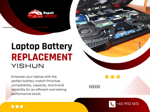 Our laptops are crucial in keeping us connected and productive in the fast-paced digital world. However, the longevity of our trusty devices heavily relies on a well-functioning battery. 
If you've noticed your laptop struggling to hold a charge, it might be time to consider Laptop battery replacement Yishun. 

Official Website : https://repairxpress.com.sg/

Repair Xpress - Certified Phone Laptop Repair Centre Yishun
Address: NorthPoint City #02-135, 930 Yishun Ave 2, Singapore 769098
Phone: +6591121615

Find us on Google Map: https://g.co/kgs/U8DPh2S

Business Site: https://repair-xpress-certified-phone-laptop.business.site/

Our Profile: https://gifyu.com/repairxpress

More Images:

http://tinyurl.com/57et8rtm
http://tinyurl.com/4aj6b4wr
http://tinyurl.com/5frwh7vs
http://tinyurl.com/3kc46rdk