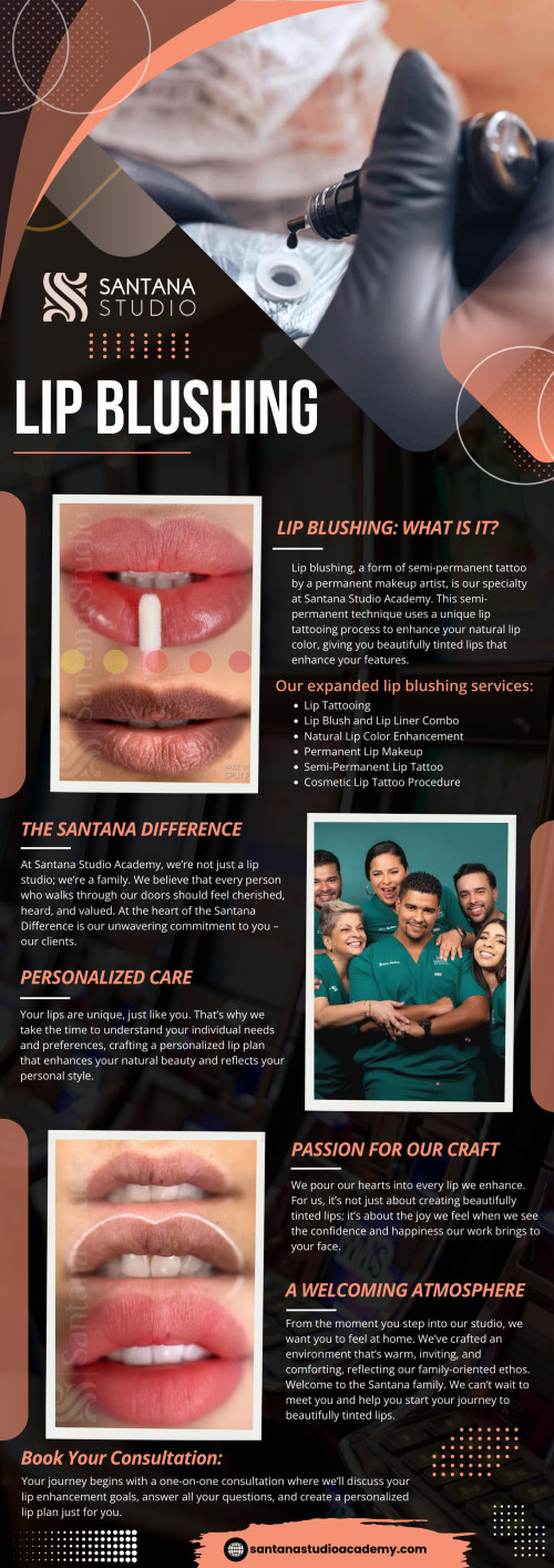 Our Permanent Makeup Services Menu is a testament to the institution's commitment to meeting diverse client needs. The academy provides a range of Permanent makeup training options, ensuring flexibility for students.

Official Website: https://santanastudioacademy.com/
For more Information Visit Here: https://santanastudioacademy.com/permanent-makeup-training/	

Address: 1022 Calle Mejía, Reparto Mejía, Manatí, 00674, Puerto Rico
Tell: +1 866-948-3959

Our Profile: https://gifyu.com/santanastudio
Next Infographic: http://tinyurl.com/2xe2ordx