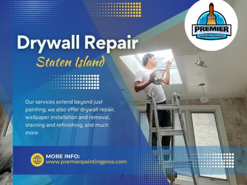 At Premier Painting, we understand that every surface demands a unique touch. Whether you need wood or plaster Drywall repair Staten Island service, or any other material, our team is equipped to handle it all. From meticulous preparation to the selection of the right paint or shade, we ensure that every aspect of your commercial space is considered, resulting in a flawless finish that stands the test of time.

Official Website: https://www.premierpaintingpros.com/

Premier Painting Pros
Address: 182 Titus Ave, Staten Island, NY 10306, United States
Phone : +13474009740

Google Map URL: https://maps.app.goo.gl/YhXsGx5Rxh3Sh9uVA

Business Site: https://bnb-painting.business.site/

Our Profile: https://gifyu.com/premierpaintpros

More Photos: 

http://chilp.it/9ae750b
http://chilp.it/05a5f9a
http://chilp.it/48cdf44
http://chilp.it/2048aa2