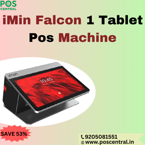 Introducing the iMin Falcon 1, a cutting-edge Tablets POS Machine redefining convenience with its sleek all-in-one design. Boasting a vibrant 10.1" display screen, the Falcon 1 captivates users with crystal-clear visuals at a resolution of 1280 x 800. Its compact dimensions of 24.8 x 19.9 x 13.5mm make it a space-efficient solution for diverse business environments. Seamlessly merging form and function, this device effortlessly integrates into any workspace, offering a seamless user experience. Check out iMin Falcon 1 Tablets Pos Machine at POS Central India and get the best deals. Visit https://www.poscentral.in/imin-falcon-1-tablet-pos.html