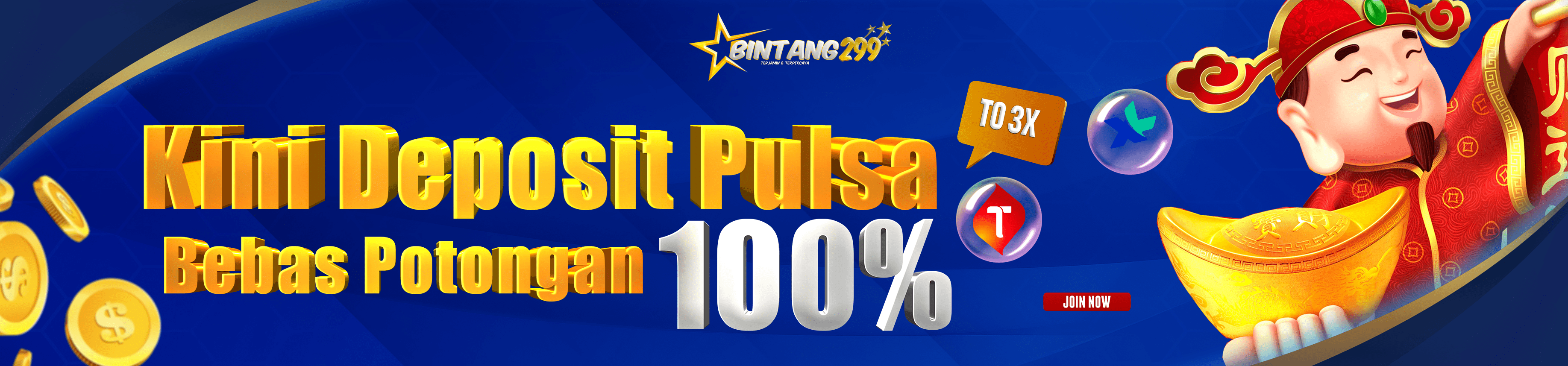 Deposit Pulsa Tanpa Potongan 100%