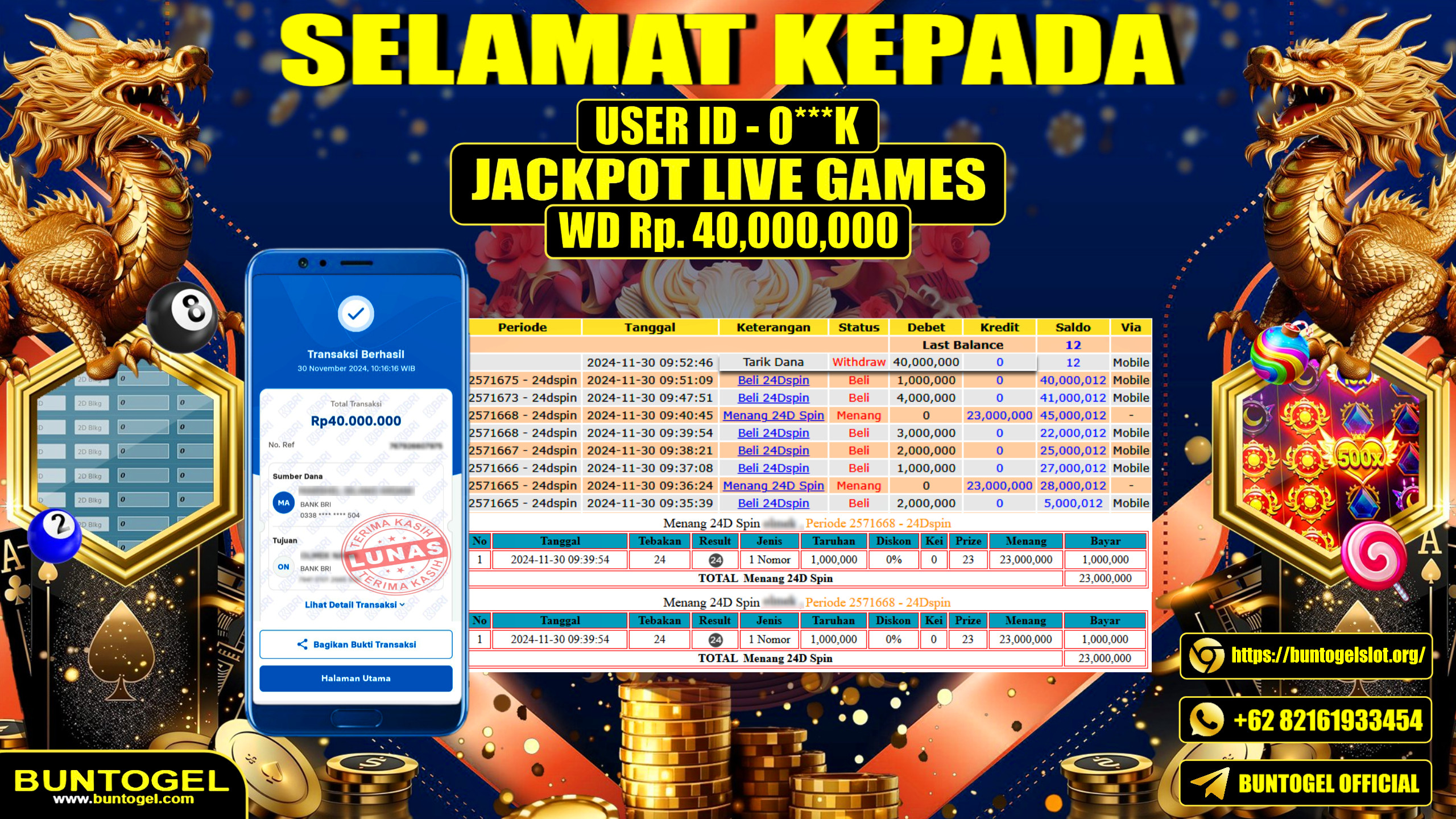BUKTI BAYAR BUNTOGEL