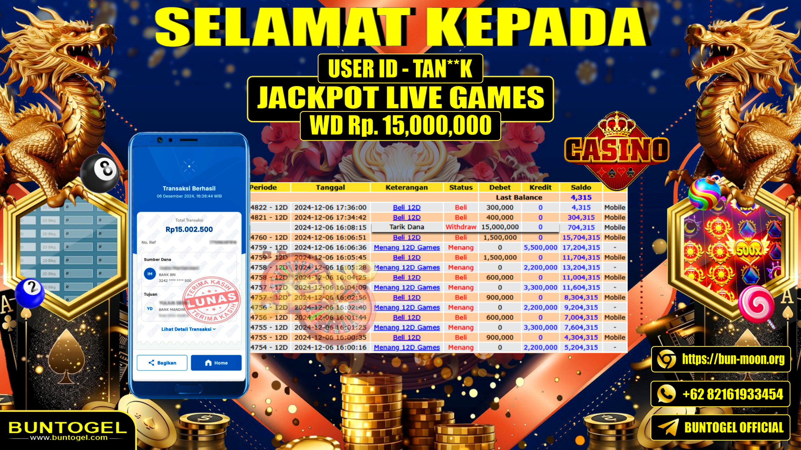 BUKTI BAYAR BUNTOGEL