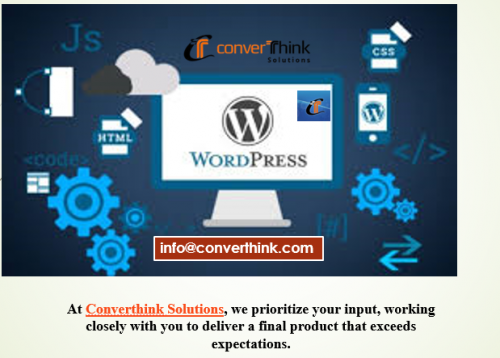 Converthink Solutions is a leading WordPress Development company in India, offers services including WordPress plugin, WordPress template and ecommerce store development.