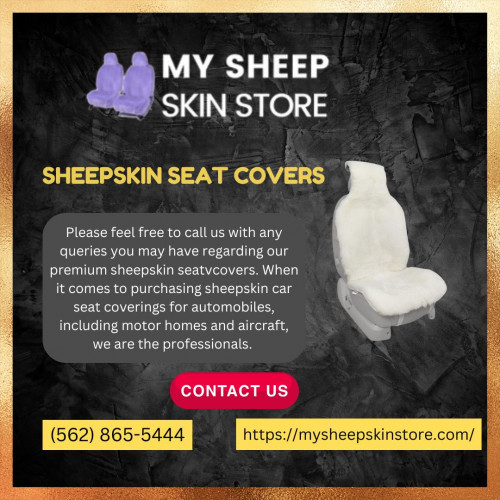 Our specialty at My Sheepskin Store in California is offering premium Sheepskin Seat Covers that will improve your driving pleasure. Because they are made from real sheepskin, our covers provide unparalleled comfort, toughness, and a plush feel. Our seat coverings are the ideal year-round accessory, whether you're looking for a breezy solution for summer or extra warmth throughout the winter. They are designed to accommodate a variety of car seats, guaranteeing a secure and fashionable fit. These coverings are simple to install and maintain, and they improve the interior appearance of your automobile while shielding your seats from damage. For the best in California craftsmanship and the ideal fusion of style and utility, pick My Sheepskin Store.