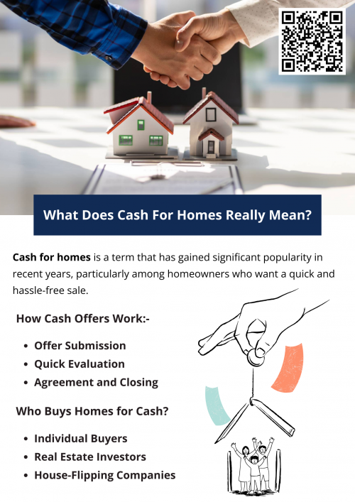 Cash for homes is a convenient, efficient, and reliable way to sell a property, particularly for homeowners who need to downsize, relocate quickly, or offload a property in poor condition. It eliminates many of the complications and delays associated with traditional real estate transactions, making it an attractive option for many sellers. To know more visit here https://www.904homebuyer.com/