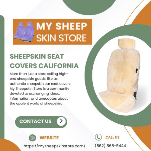 We take pride in providing the best Sheepskin Seat Covers California that drivers rely on for comfort and style at My Sheepskin Store in California. Our seat covers, which are made from real sheepskin, offer opulent luxury together with utility and longevity. With their ability to control temperature, these covers make every drive comfortable by keeping you warm in the winter and cool in the summer. They enhance the inside of your car while shielding the seats from damage and are expertly fitted to fit a variety of car models. Select seat coverings from My Sheepskin Store, created especially for California drivers, that combine elegance, functionality, and classic style.