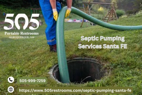 The dependable Septic Pumping Services Santa FE that locals depend on for effectiveness and professionalism are what we at 505 Portable Restrooms in Santa Fe take great satisfaction in providing. Our knowledgeable staff makes use of cutting-edge tools to guarantee that your septic system is safe, clean, and operating at its best. In addition to avoiding expensive repairs, routine maintenance safeguards the environment and your home. We offer prompt, hassle-free service catered to your unique needs, whether it's routine pumping or an emergency. For reasonably priced, dependable septic solutions that maintain system functionality and provide you with peace of mind, pick 505 Portable Restrooms.