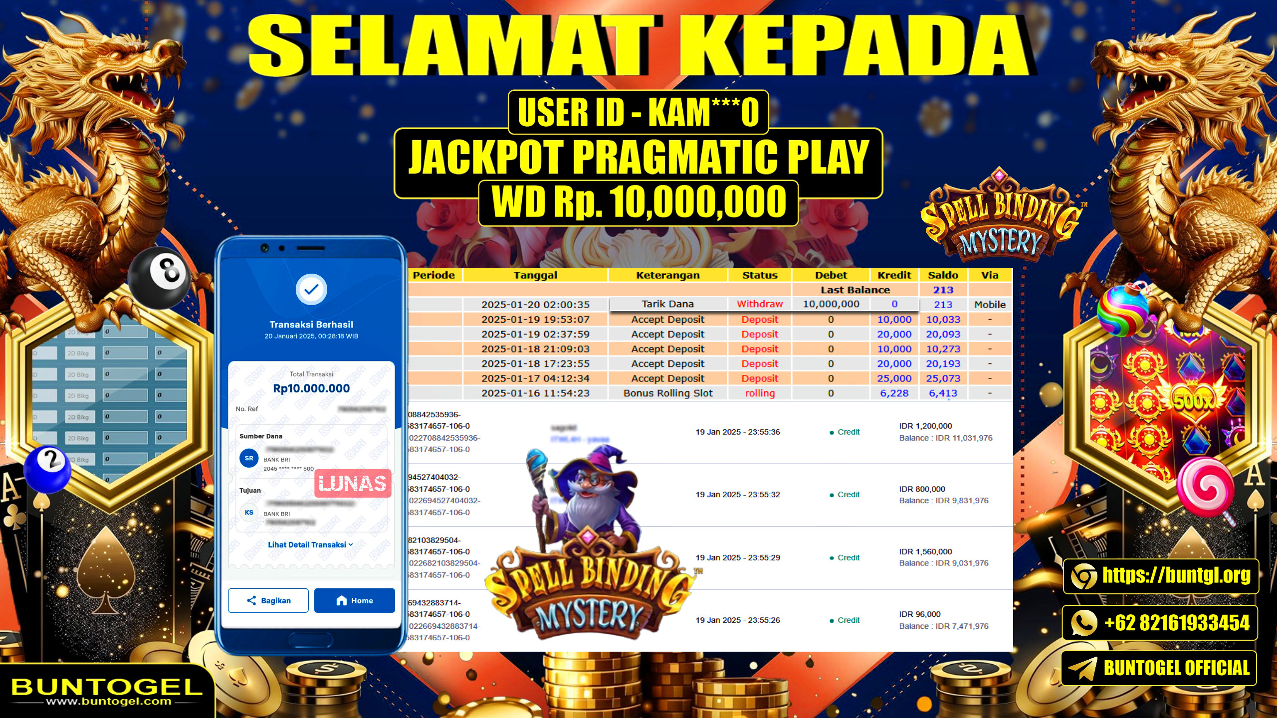 BUKTI BAYAR BUNTOGEL