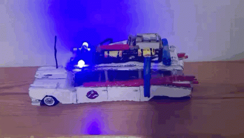 Cardboard Mini Ecto-1 Light Bar Test (Finished Version)