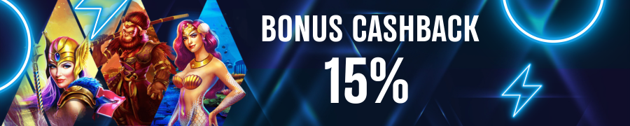 BONUS CASHBACK UP TO 15%
                    </div>
                                        <div style=