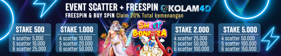 EVENT SCATTER + FREESPIN KOLAM4D