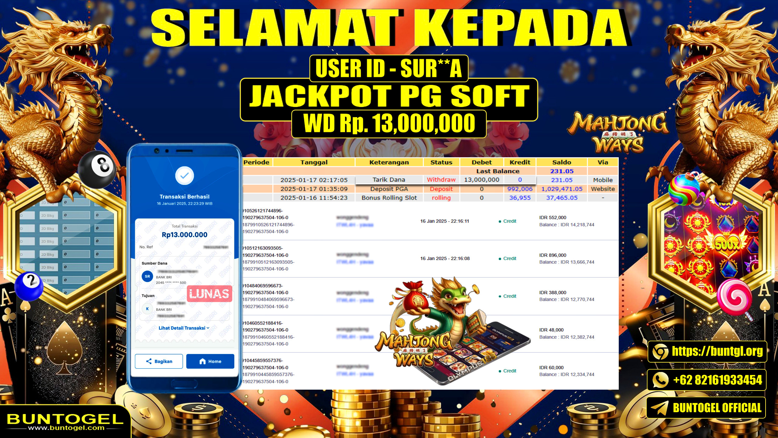 BUKTI BAYAR BUNTOGEL