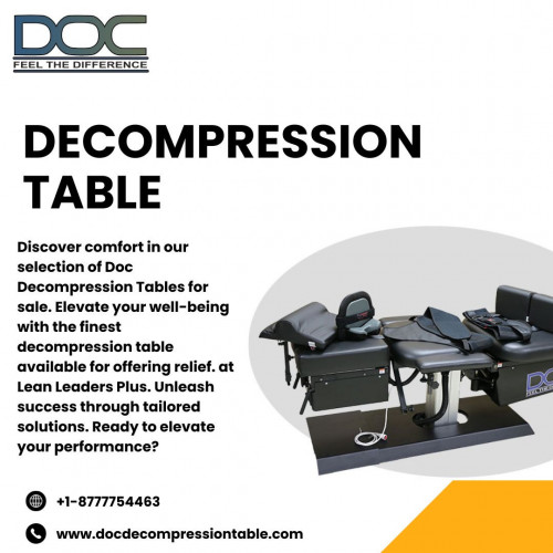 Invest in Comfort Explore Doc Decompression Tables for Ultimate Relief