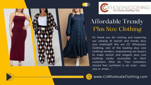 For more information simply visit at: https://www.ccwholesaleclothing.com/PLUS-SIZE_c_117.html