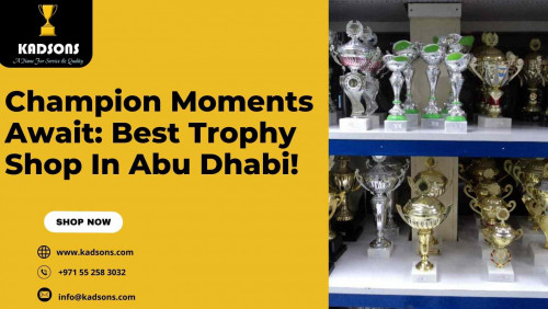 Discover unparalleled excellence at the best trophy shop in Abu Dhabi! Elevate your victories with our exquisite trophies that embody champion moments. Choose quality, celebrate success