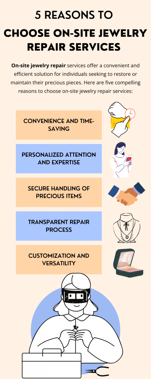 On-site jewelry repair services offer unmatched convenience, saving time and eliminating the need to visit a physical store. With personalized attention, skilled jewelers provide expertise while handling your precious items securely in your presence. To know more visit here https://www.futerbrosjewelers.com/blog-post/trust-futer-bros-jewelers-with-your-on-site-jewelry-repair-needs
