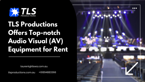 TLS Productions provides high-quality audio visual (AV) equipment for rent, ensuring seamless event enhancements for corporate conferences, weddings, concerts, and other special occasions. #audiovisualperth #TLSProductions #eventequipmenthireperth

https://www.tlsproductions.com.au/hire/audio-visual/