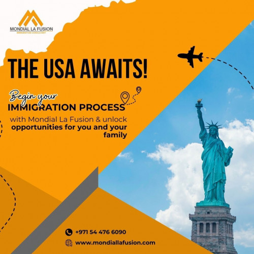 The United States is a land of dreams and opportunities, and it's waiting for you. 🎓🏠
At Mondial La Fusion, we're here to initiate your immigration journey, ensuring you and your family can access the best possibilities. Your American dream is within reach, and we're here to help you grasp it. 🌎🗽

Website: https://mondiallafusion.com/usa
Email: info@mondiallafusion.com
Contact: +971 54 476 6090
Address: 402, Burlington Tower, Marasi Dr, Business Bay, Dubai, UAE