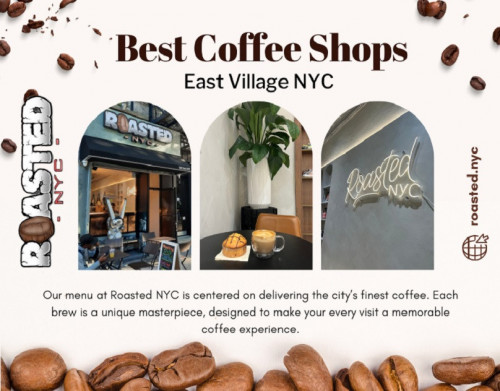 At Roasted NYC, we understand the importance of quality and sustainability in every coffee cup. Our shop is one of the best coffee shops East Village NYC. From our selection of responsibly sourced beans to our team of passionate baristas, we strive to bring you exceptional coffee every time.

Our Official Website: https://roasted.nyc/

Our Business Site: https://roasted-nyc.business.site/

Roasted NYC
Address:	128 2nd Ave, New York, NY 10003, United States
Phone Number:	(332) 999-7857
Email Address: coffee@roasted.nyc

Find Us On Google Map: http://maps.app.goo.gl/uwDLawy2P7Cpvoxw9

Our Profile: https://gifyu.com/roastednyc

See More Images:
http://tinyurl.com/yulnas5c
http://tinyurl.com/yv2ey2zt
http://tinyurl.com/yqgh9k27
http://tinyurl.com/yvg4o9wd