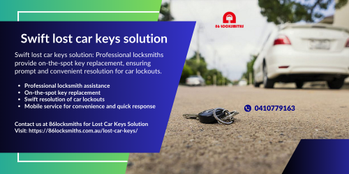 Swift lost car keys solution 86locksmiths