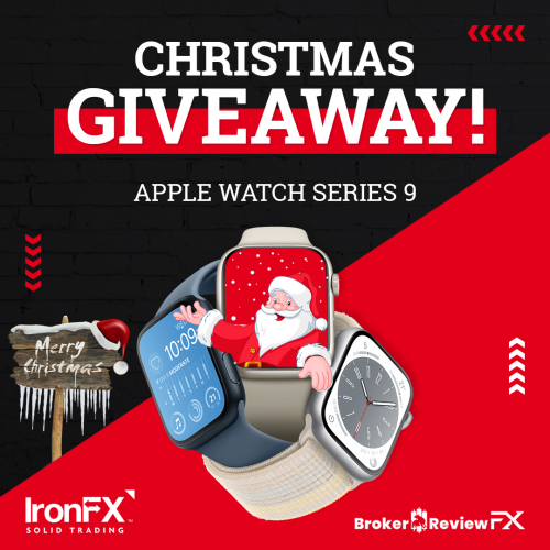 Join IronFX Christmas Giveaway for a chance to WIN the brand-new Apple Watch Series 9 with in-built GPS + Cellular! Get ready to experience the magic at your tips with the most powerful Apple Watch ever and a display twice as bright!