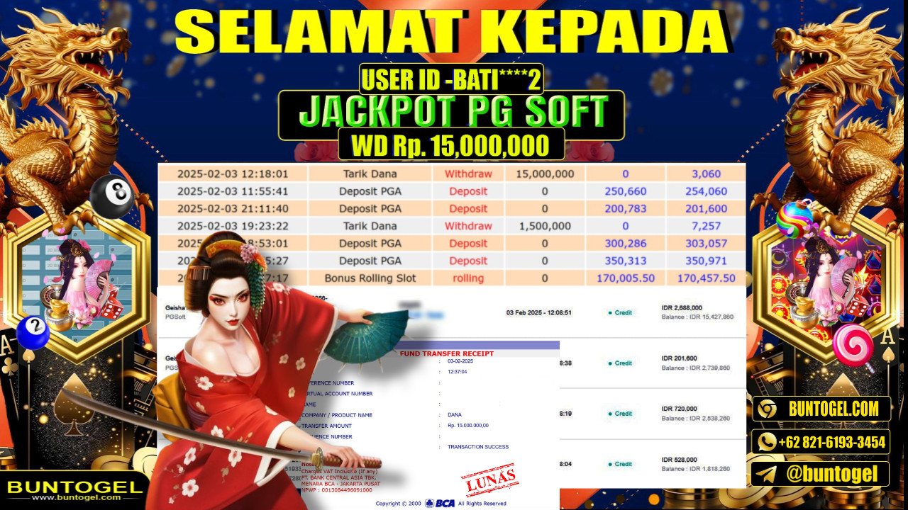 BUKTI BAYAR BUNTOGEL