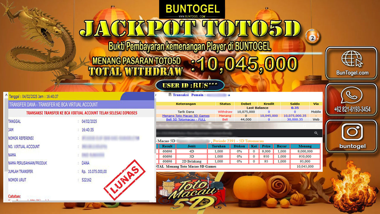 BUKTI BAYAR BUNTOGEL