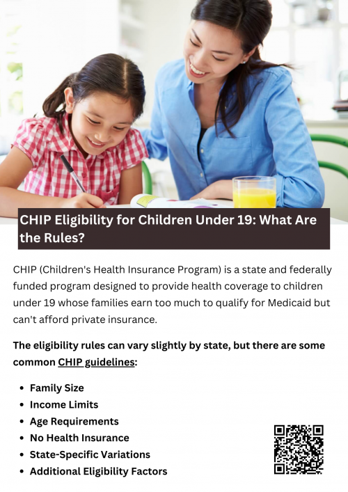 CHIP guidelines provide health coverage to children under 19 in families with incomes too high for Medicaid but too low for private insurance. Eligibility is based on factors like income (typically between 100% and 200% of the federal poverty level), citizenship, and residency. Children must not be covered by other health insurance. Rules can vary by state, so checking local programs is recommended. To know more visit here https://www.capbluecross.com/wps/portal/cap/home/shop/chip