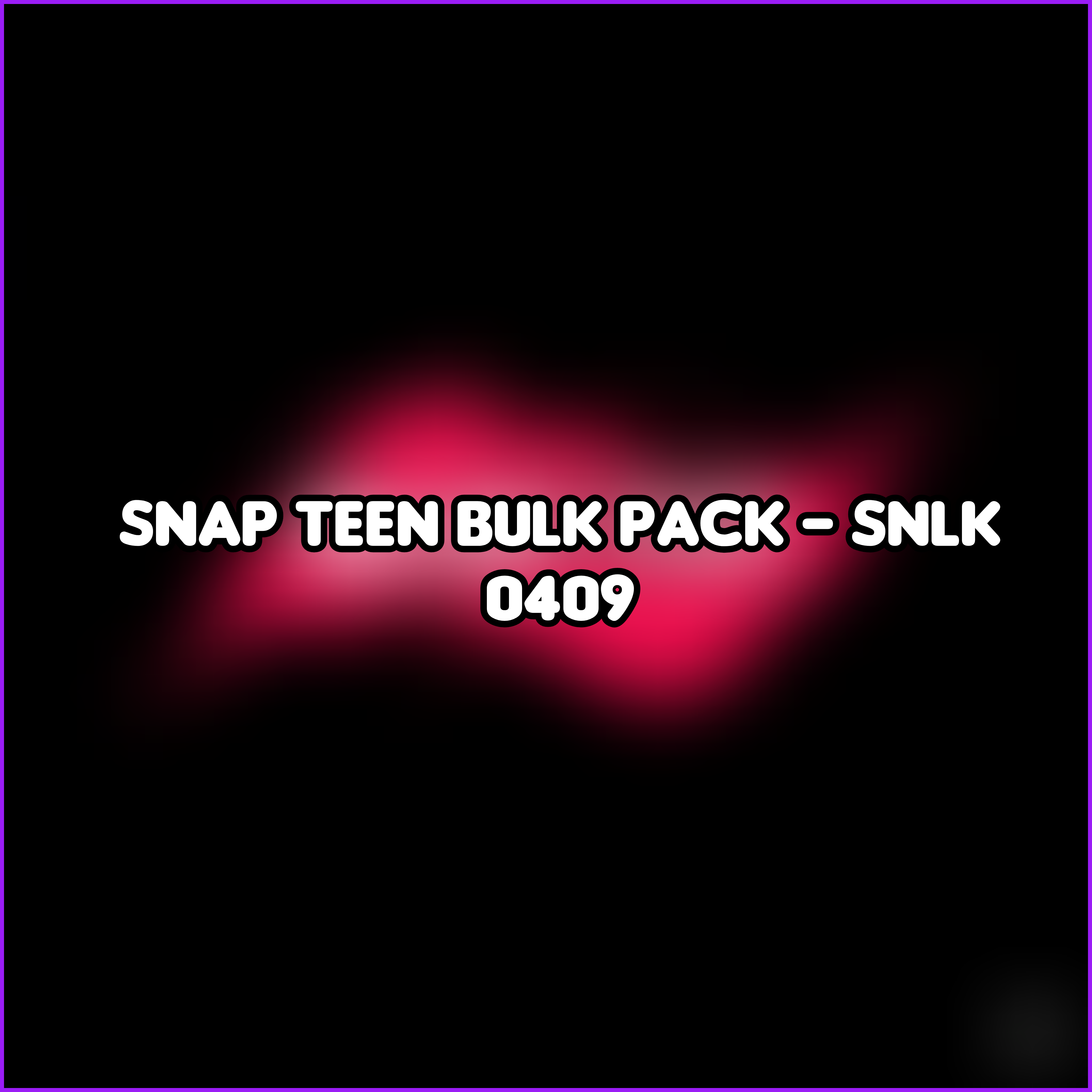 Snap Teen Bulk Pack - SNLK 0409