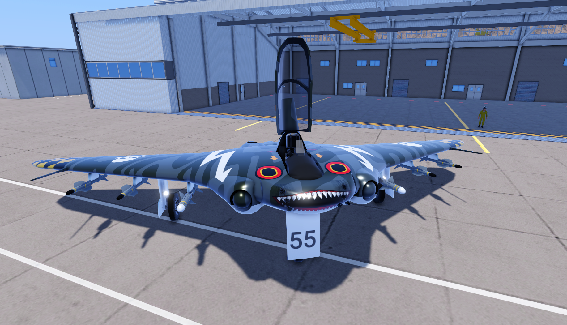 SimplePlanes | Skyte Flying Wing Fighter