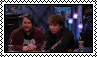 William holding Lui's hand, waving his hand in front of his face, looking over to Isaac ♡ stamp by me