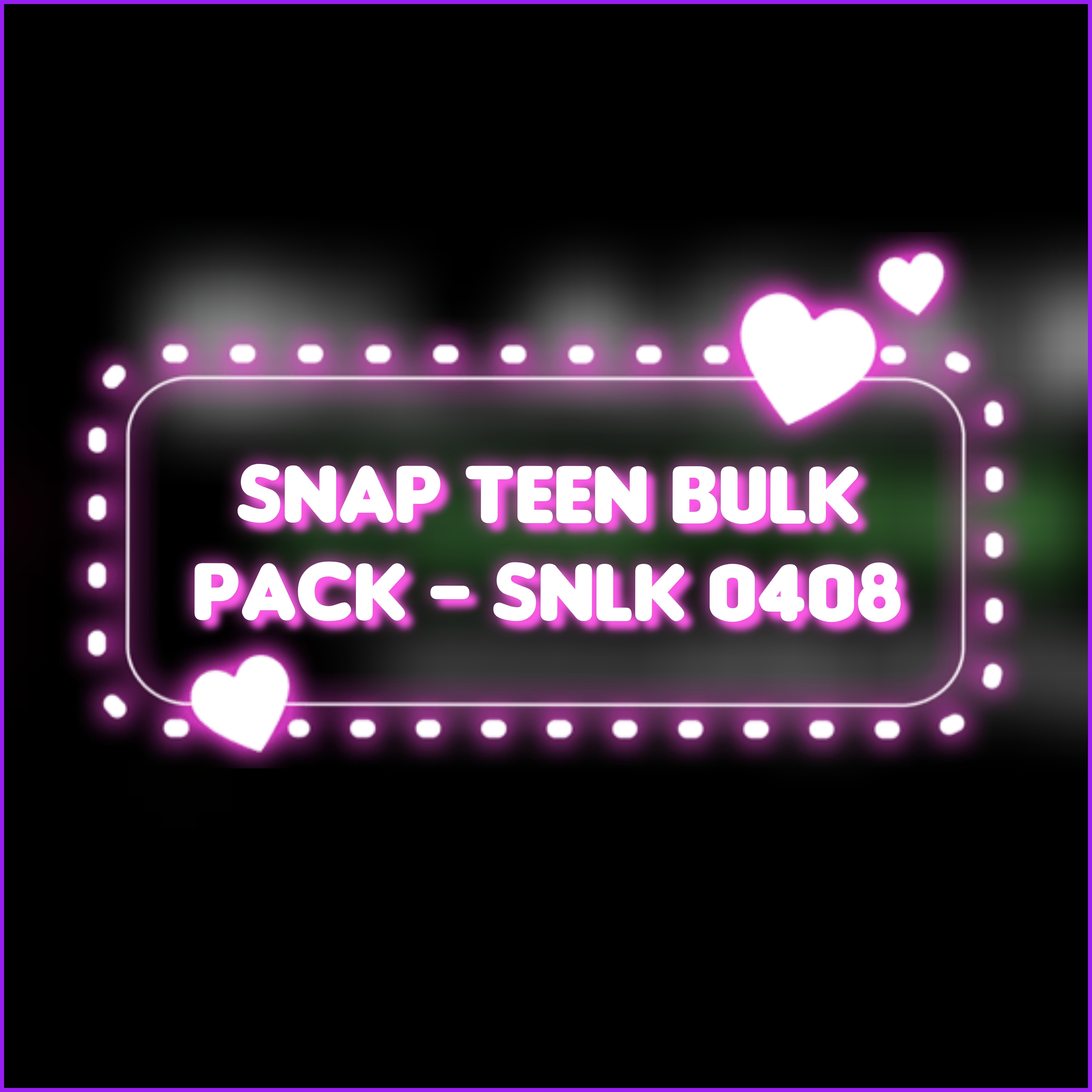 Snap Teen Bulk Pack - SNLK 0408