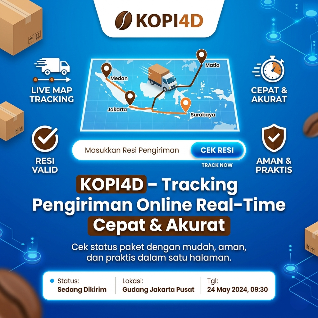 KOPI4D : Tracking Pengiriman Online Real-Time Cepat & Akurat