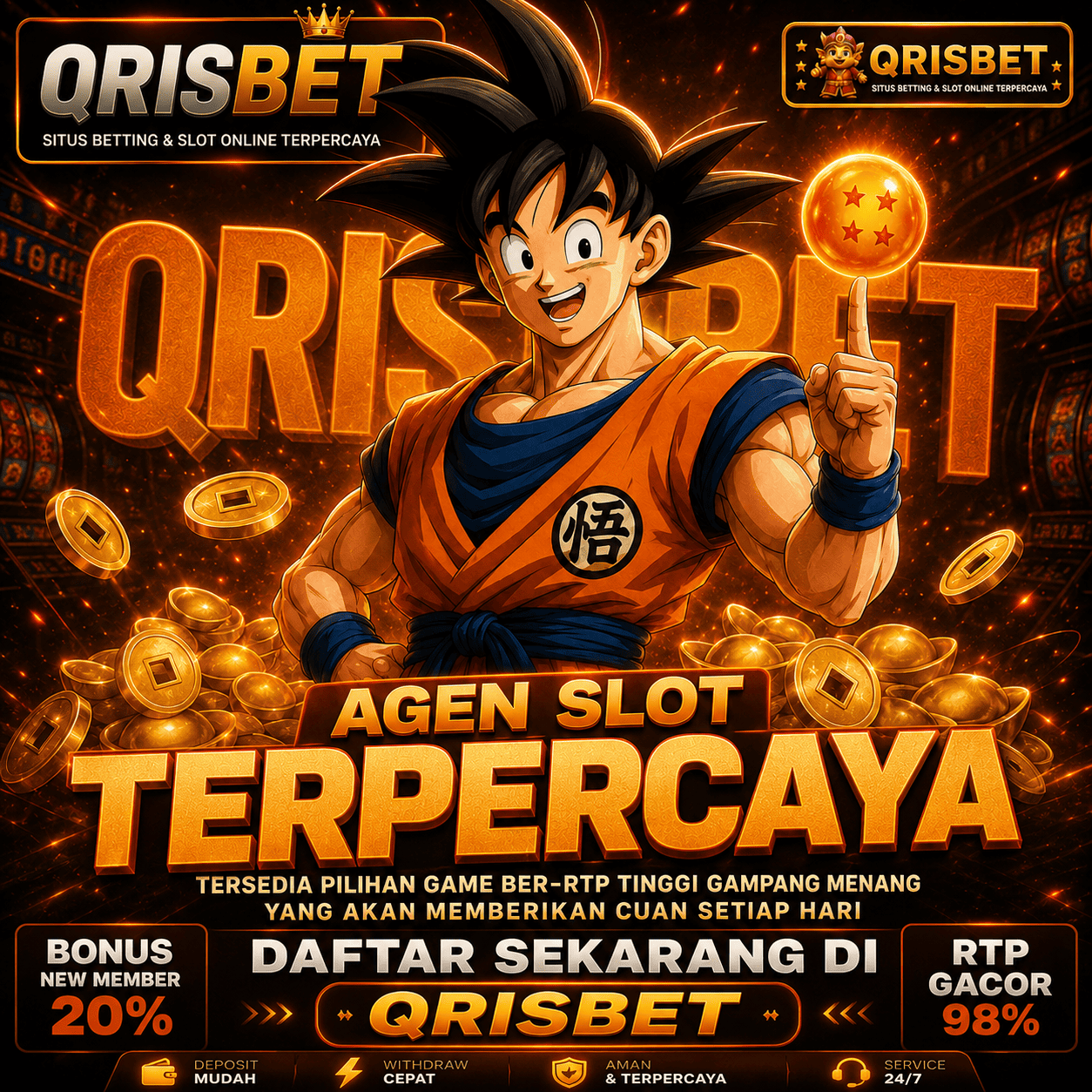 QRISBET ☮︎ Gacor Slot Site Full of Luck Easy Maxwin Biggest Daily Jackpot