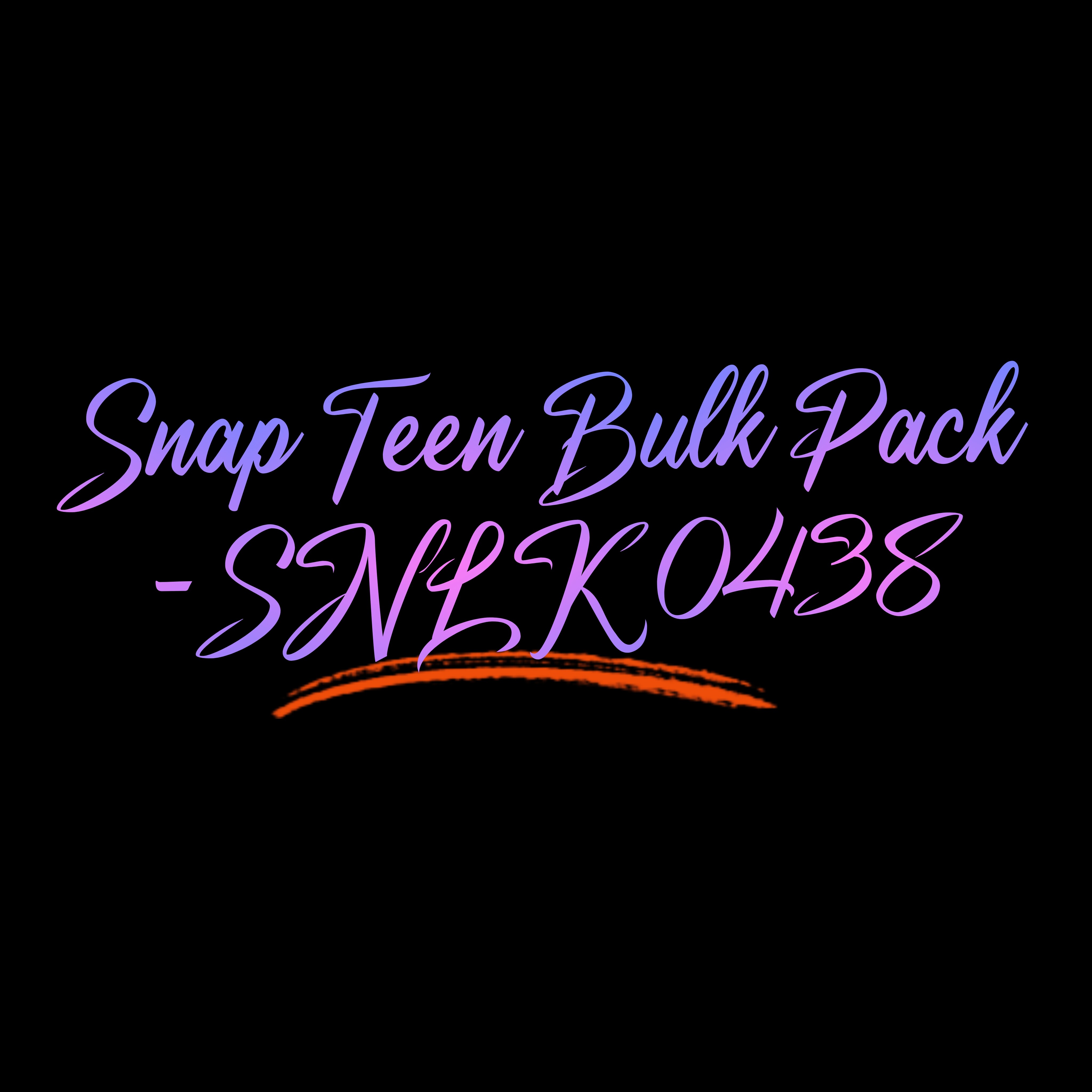 Snap Teen Bulk Pack - SNLK 0438