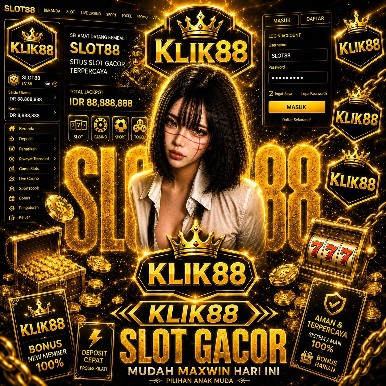 KLIK88 | Akses Utama Menuju Link Slot Resmi Gampang Maxwin Via Slot88 Haari Ini