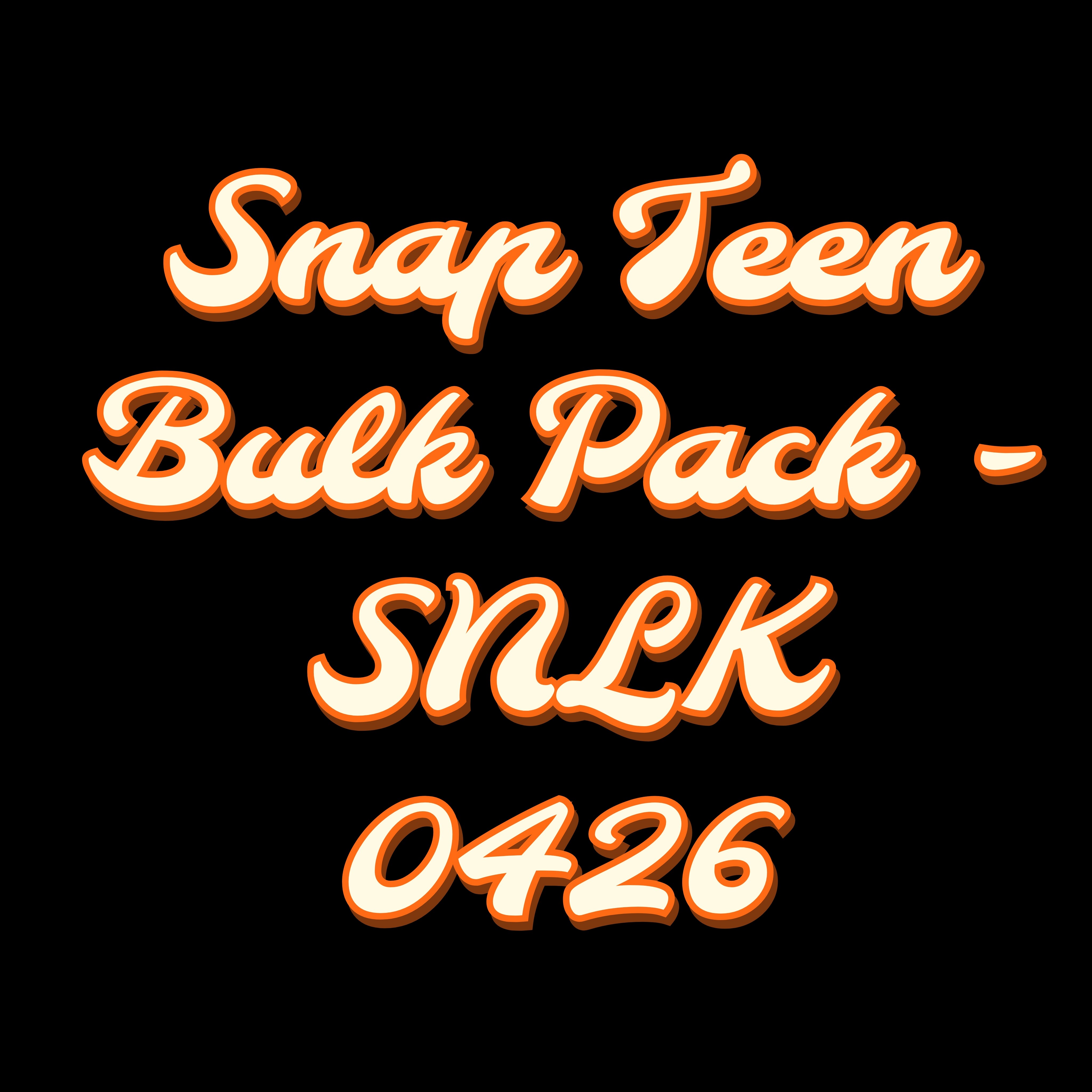 Snap Teen Bulk Pack - SNLK 0426