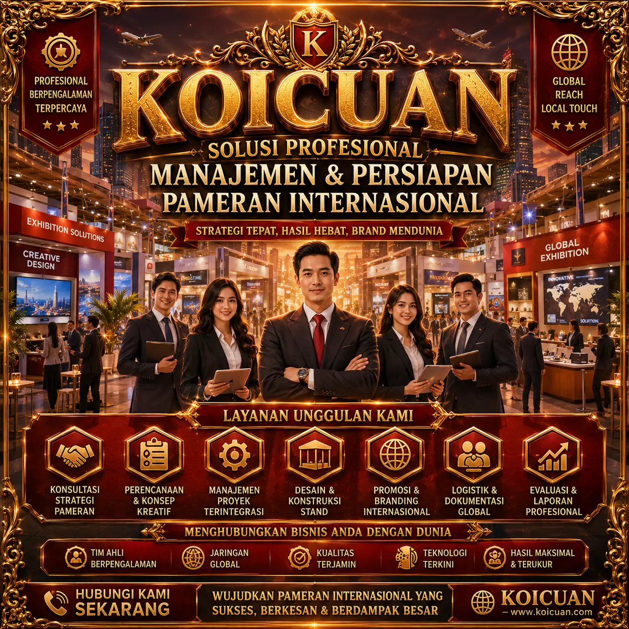 KOICUAN : Solusi Profesional Manajemen & Persiapan Pameran Internasional