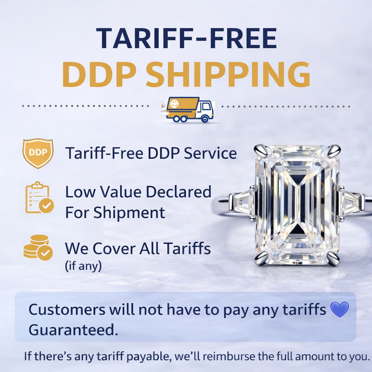Certified 50 Ct Round Cut D Color VVS1 Moissanite Designer Solitaire Ring product image view 5