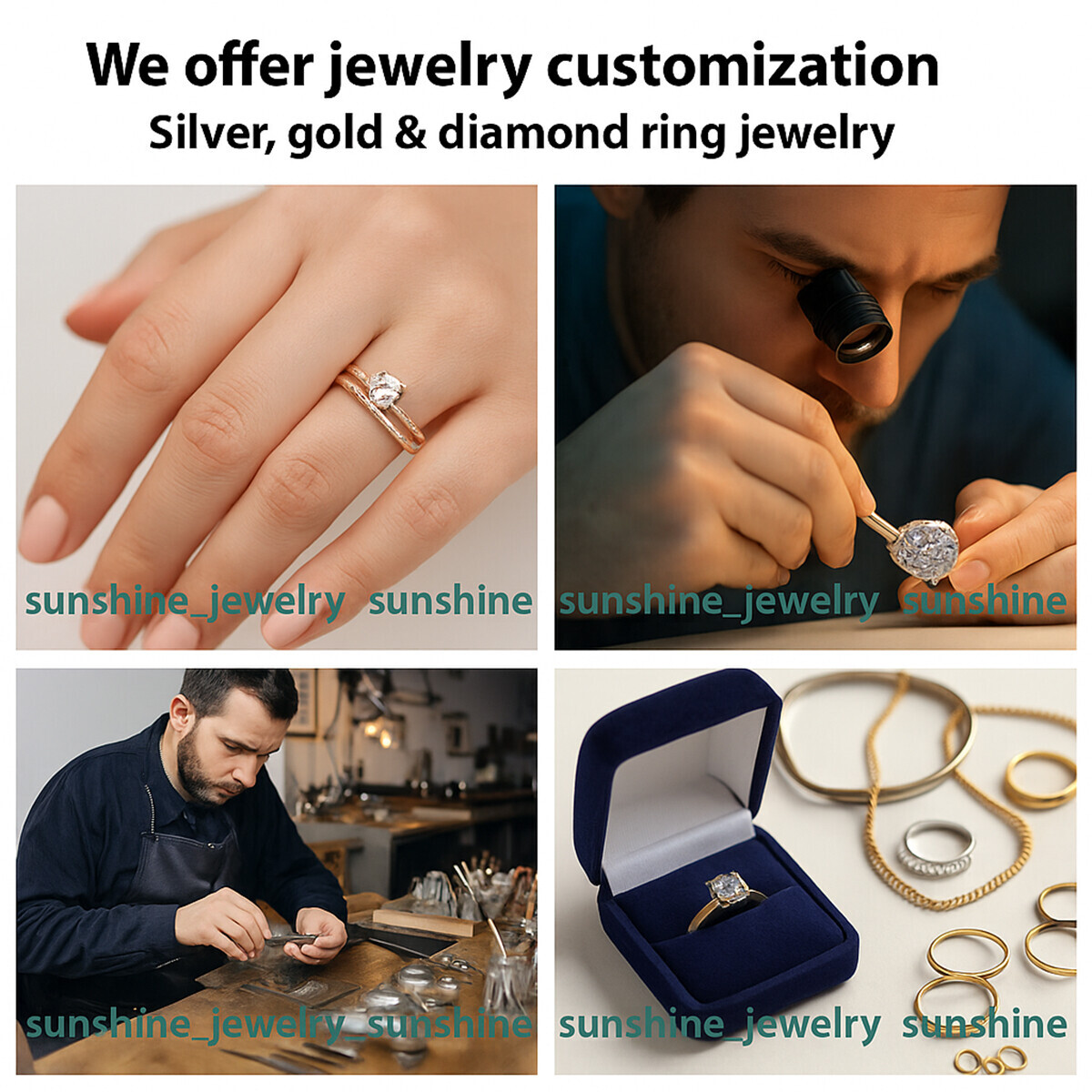 Certified 50 Ct Round Cut D Color VVS1 Moissanite Designer Solitaire Ring product image view 7