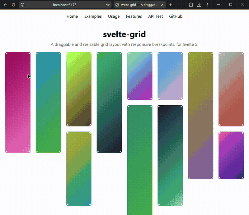 svelte-mosaic demo